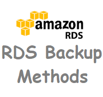 AWS RDS Backup Methods