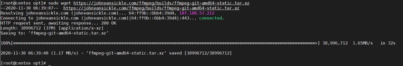 ffmpeg command line samples
