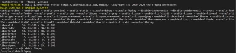 how to install ffmpeg from tar
