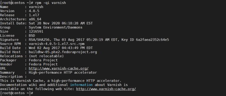 Как установить varnish centos 7