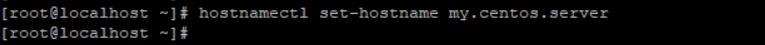 How to Set or Change a Hostname in CentOS 7