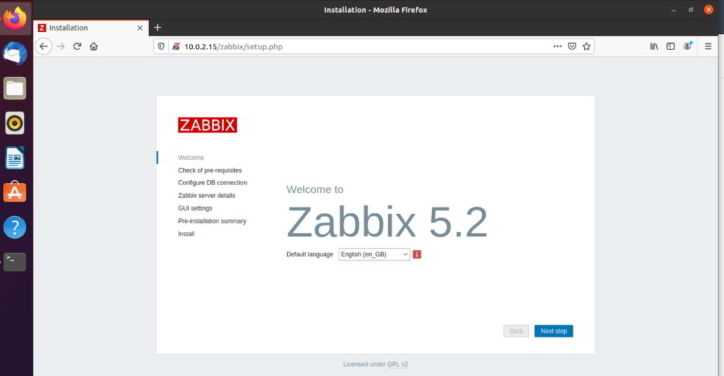 Zabbix сервер запущен нет ubuntu