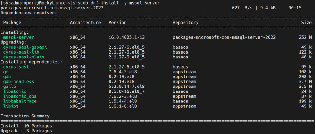 Install Microsoft SQL Server 2022 On Rocky Linux 8 Or AlmaLinux 8 ...