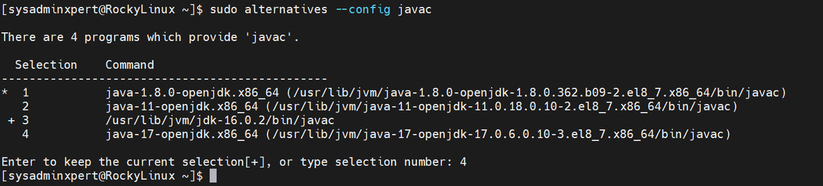 How to Upgrade Java 16 To Java 17 on Rocky Linux 8 or AlmaLinux 8