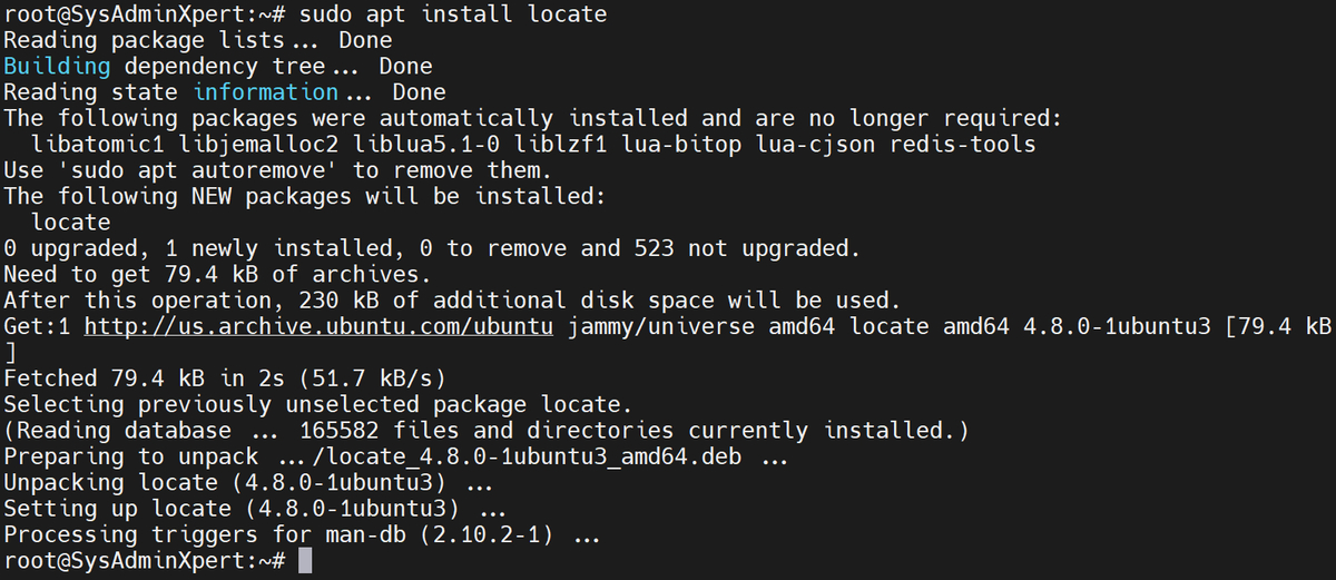 Install Locate Command on Ubuntu