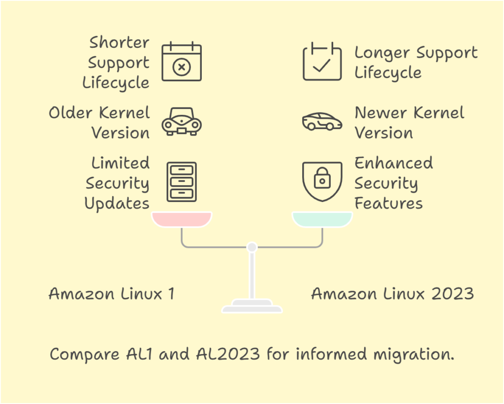 Upgrading from Amazon Linux 1 to Amazon Linux 2023